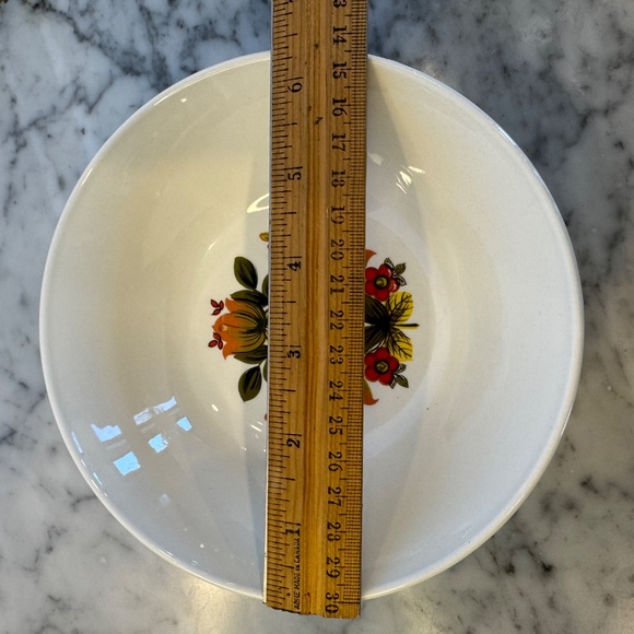 Johnson Bros. Ironstone "Oberon" 6 1/2" bowls. 4 Vintage MCM floral bowls - Picture 5 of 11